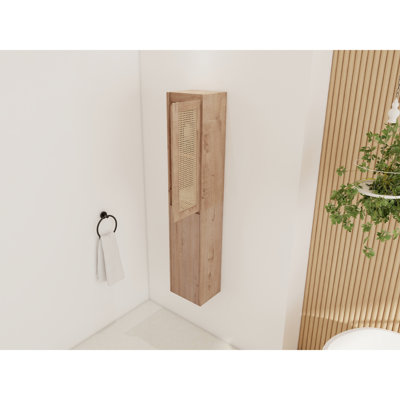 12" Wall Mounted Bathroom Cabinet - Soft Close Doors For A Hygienic Side Storage And Contemporary Chic Design
