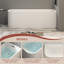 Baignoire autoportante en acrylique avec trop-plein KDK Home