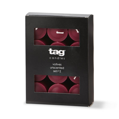 Bougies votives Color Studio S / 12 olive