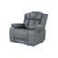Fauteuil inclinable électrique gris avec DEL