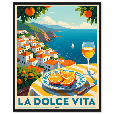 A Toast to Italy Canvas Print Retro Summer Prints by Art Remedy
