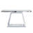 55.9" Modern Luxe Full-Body Mirror Entryway Table With Trapezoid Base – 360° Reflective Console Table, Sturdy Wooden Frame, Scratch-Resistant Design & Open Storage For Hallway, Living Room, Staircase