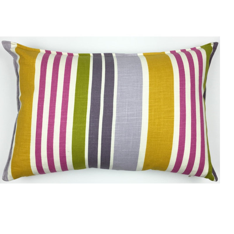 Housse et insert de coussin rectangulaire Nobhill, Rose / Gris