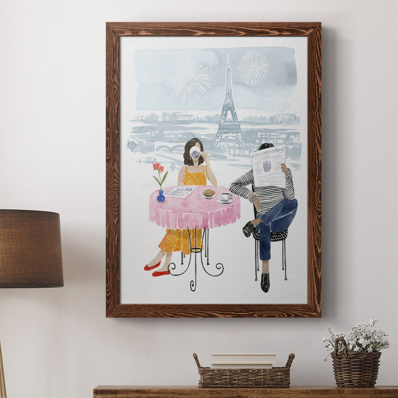 «Ogunoust Paris in Love II», reproduction d'art sur toile simple, H 43,5 po x l 31,5 po x P 1 po, Érable