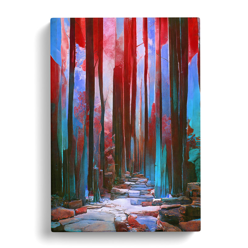 Artful Forest No.5 Abstract - Wrapped Canvas, 50cm H x 35cm W x 3cm D