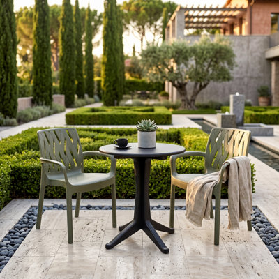 Plastic Patio Dining Set Table,