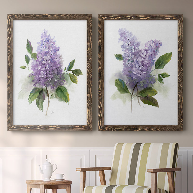 Toile encadrée Lilac Romance I-Premium - prête à être accrochée, Noyer, H 31,5 po x l 88 po x P 1,5 po