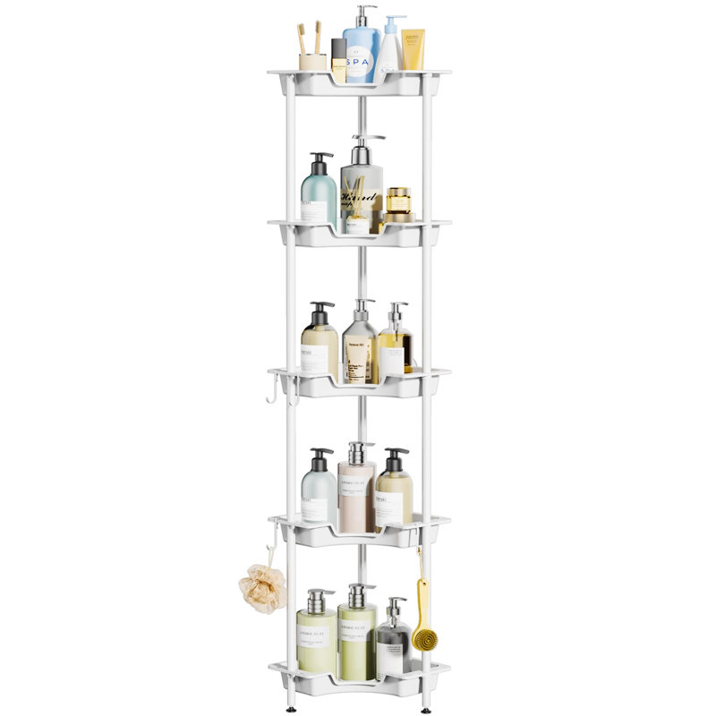 Rithvika Plastic / Acrylic Freestanding Bathroom Shelves, Natural