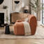 43 Inch Wide Modern Chenille Upholstered Oversized Accent Chair with Deep Seats for Comfortable Reading and Lounging, for Living Room or Bedroom-1999127563