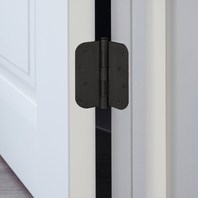 4-inch x 4-inch Oil Rubbed Bronze Steel Door Hinges, 6-Pack