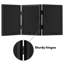 Tri-Folding Picture Frame To Display 3 Photos At Once - Black