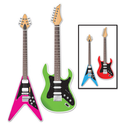 Ensemble de décoration murale guitare
