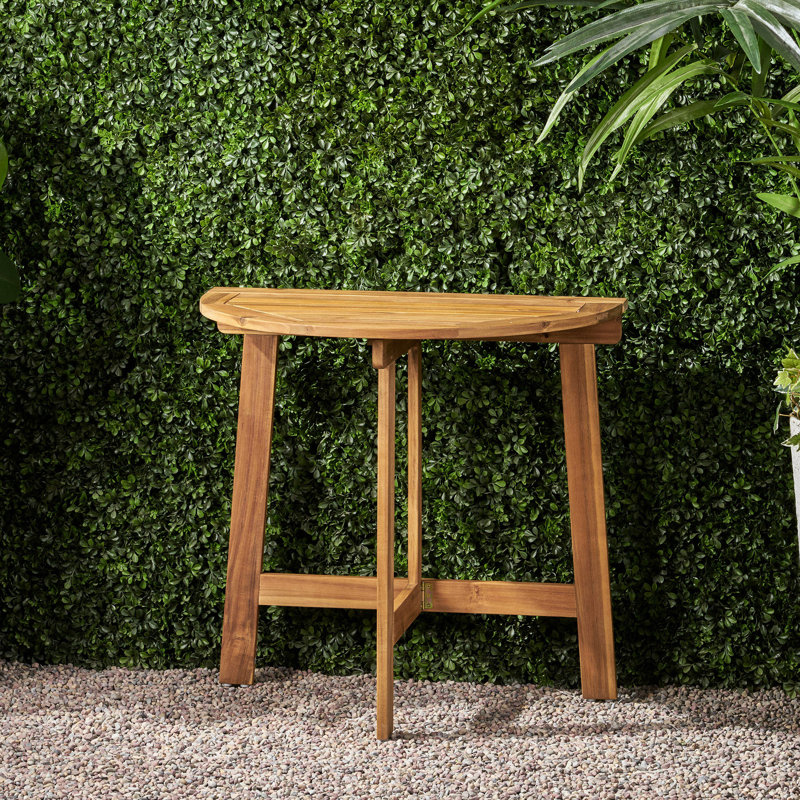 Table bistro pliante d'extérieur en bois d'acacia