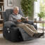 Electric Power Recliner Chair with Heat & 8-Point Vibration Massage, USB Charging, Wall Hugger Reclining Armchair-424487372-424487410