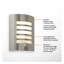 Chrissiana Stainless Steel Outdoor Bulkhead Light