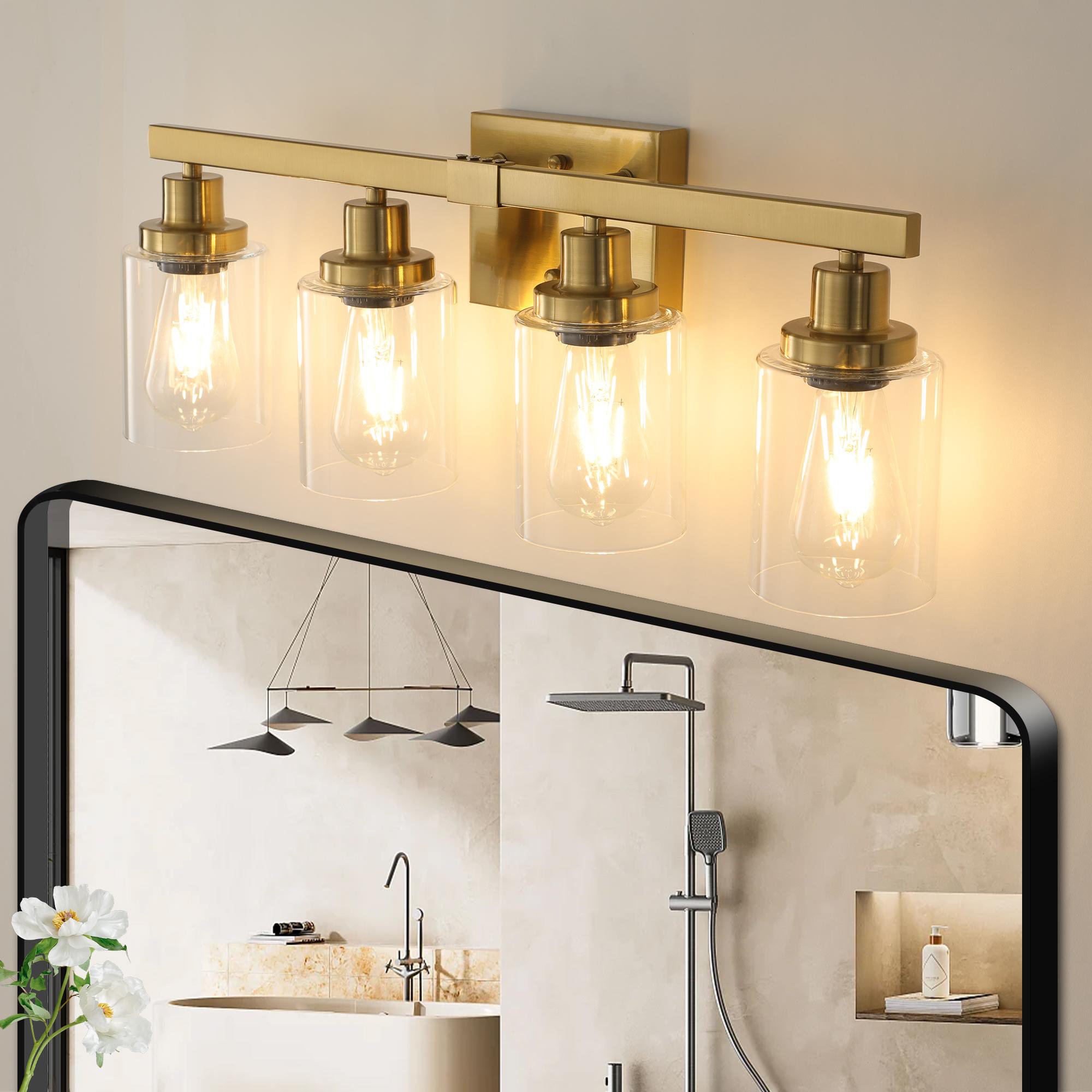 Ebern Designs Modern Bathroom Vanity Light Fixtures | Wayfair