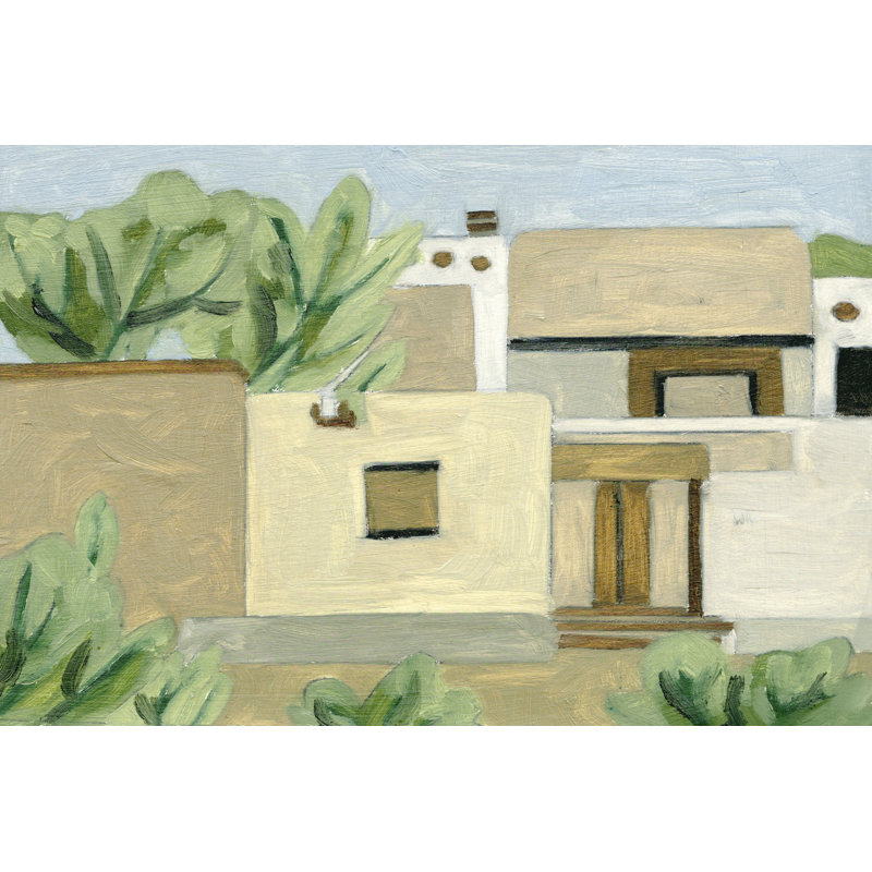 «Hidden Land I» par Melissa Wang - peinture sur toile tendue, H 8 po x l 12 po