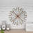 Metal Distressed Galvanized Windmill Silver Wall Decor with Rust Frame-209702643