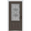Grace Painted Both Sides The Same 3/4 Lite 2-Panel Fibreglass Prehung Front Entry Door on 6-9/16" Frame-903546284-903546287