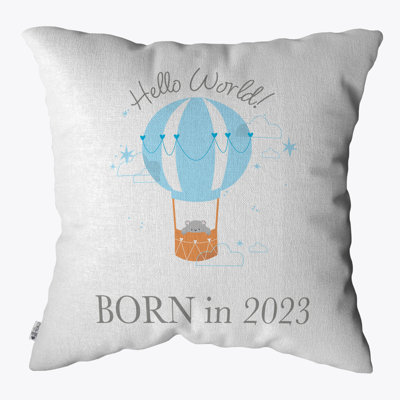 White Square Throw Pillow Cover