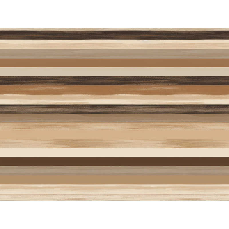 Literie à motif cachemire, Housse de couette pour lit simple, Brun / beige rayé 1