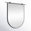 Chico D-Shaped Metal Wall Mirror