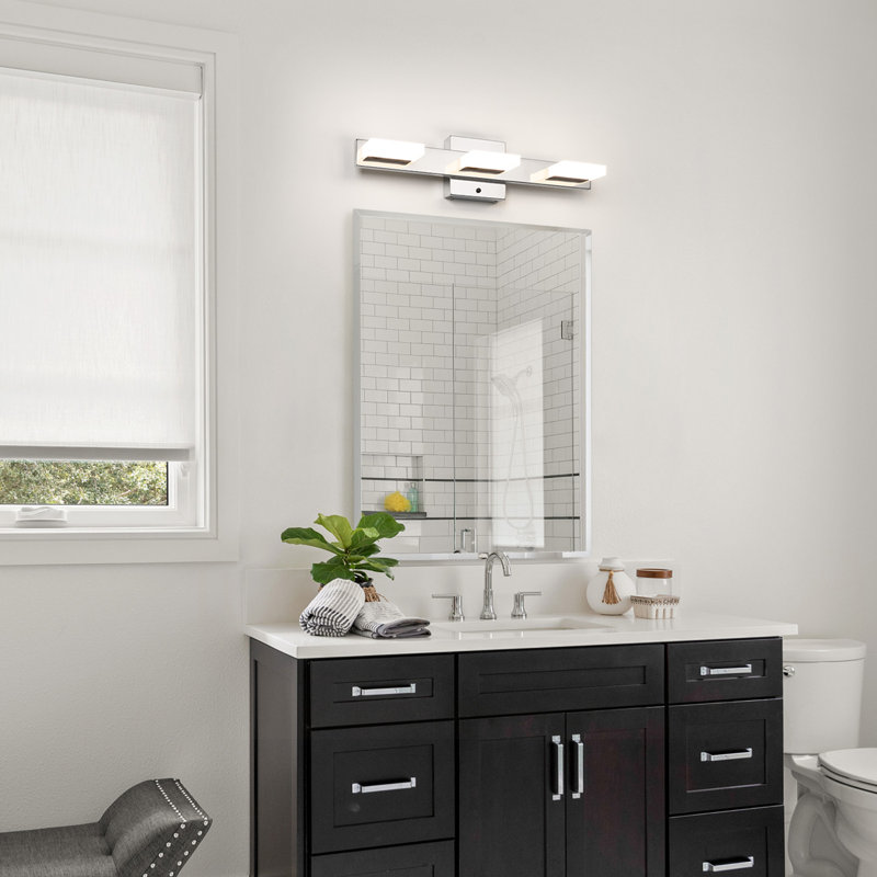 Luminaire pour meuble-lavabo à DEL Lubabah 3000K / 4000K / 5000K, Chrome, 3