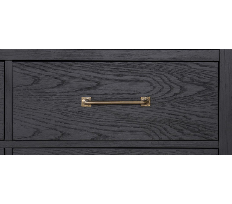 Commode 4 tiroirs Harriett, Noir, noir, noir, noir
