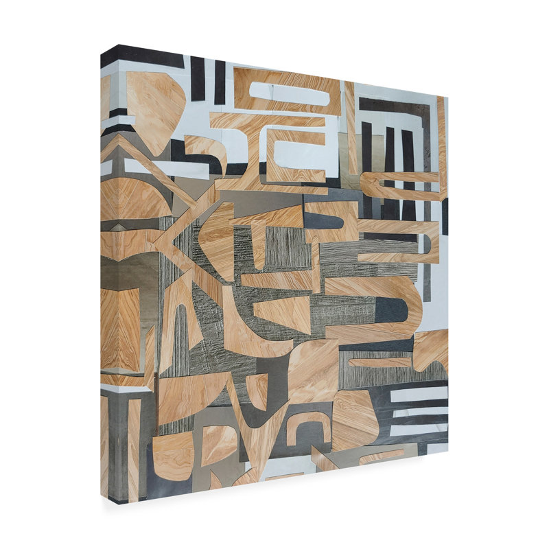 «Modern and Contemporary Mombasa Village II», reproduction sur toile, H 14 po x l 14 po x P 2 po