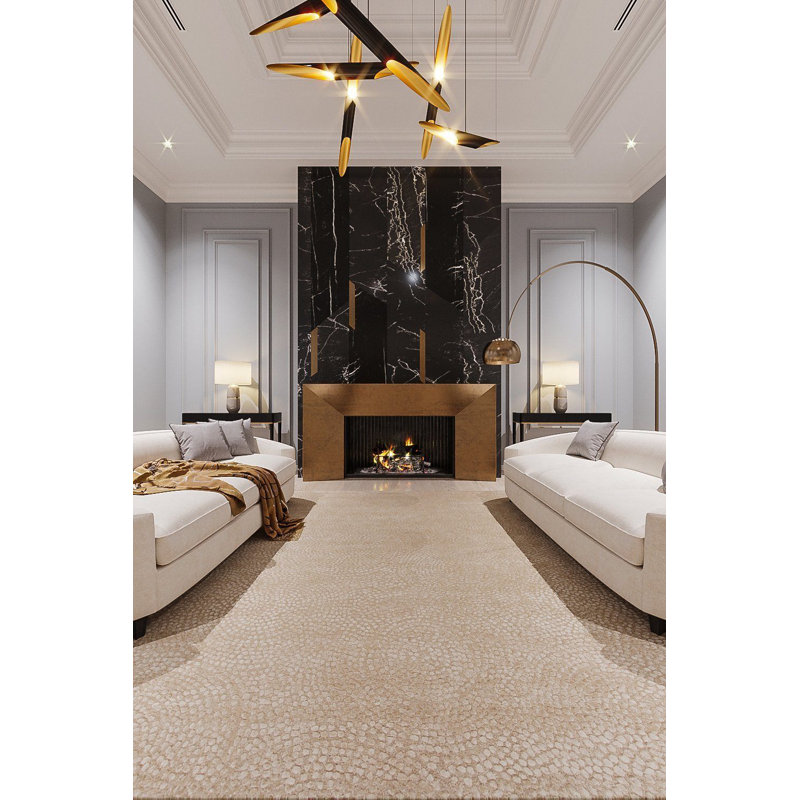Circumstance Geometric Area Rug in Gray/Taupe, Rectangle 2' x 3'