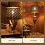  Abat-jour tambour 1 pièce 10 po en haut x 12 po en bas x 8 po de haut (araignée) remplacement de l'abat-jour pour lampes de table et lampe sur pied Abat-jour moderne, abat-jour noir et or avec motif de flèche-210696518