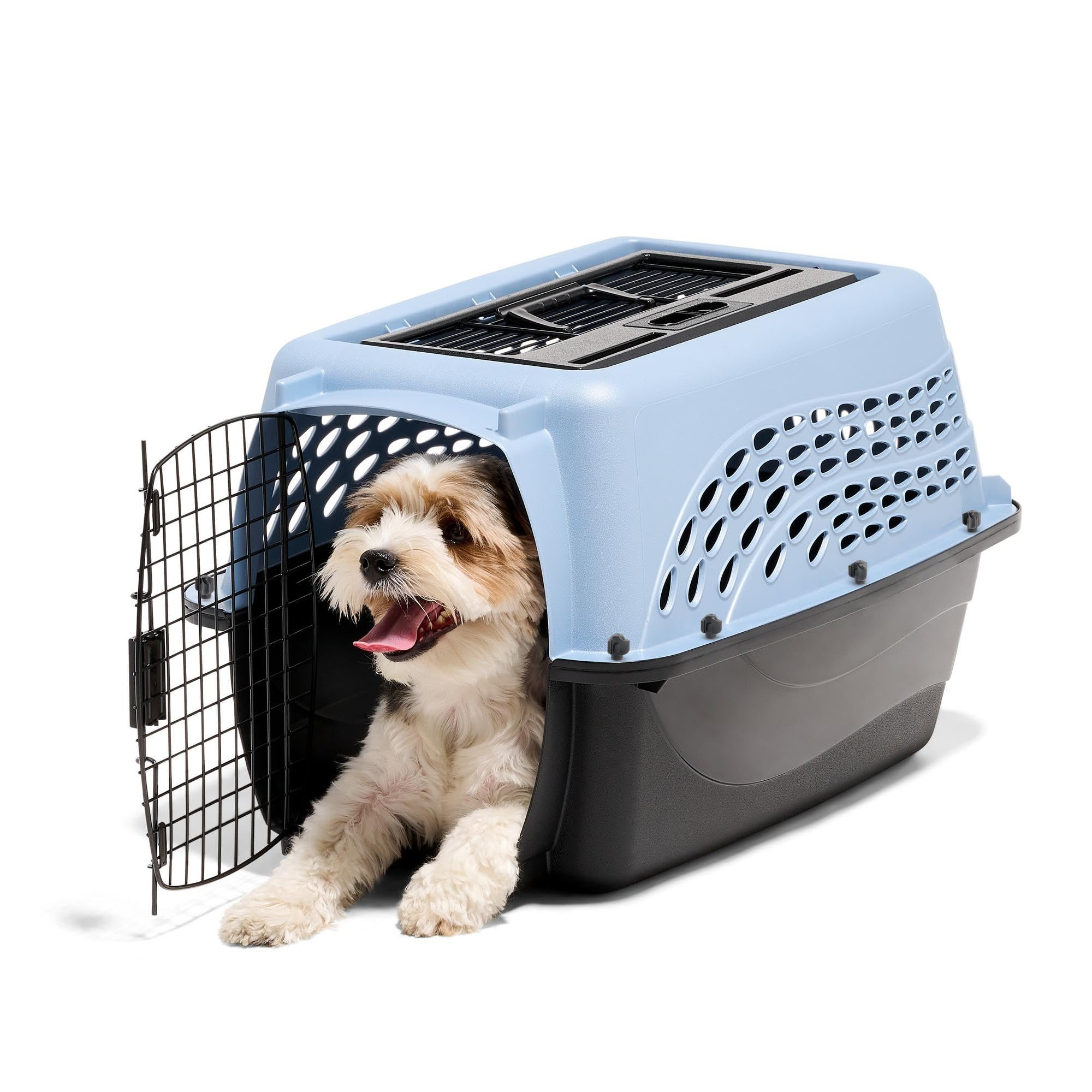 Pet Carrier Blue Dog Kennel Pet Crate Carrier Cage Folding BLUE XL