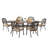 87In Bronze Patio Aluminium Rectangular Table