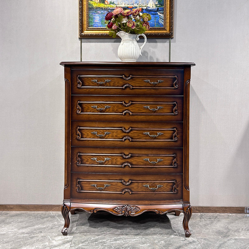 Armoire d'appoint en bois manufacturé brun foncé