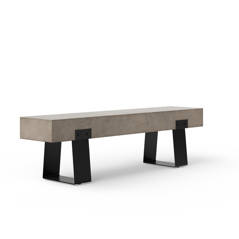 Banc d'extérieur en béton Kareen