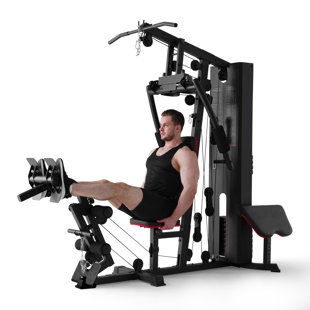 Centre d'entraînement tout-en-un avec pile de poids de 150 lb - Station de musculation pour tout le corps