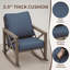 Chaises berçantes d'extérieur en osier avec coussins (ensemble de 2)-1624628443