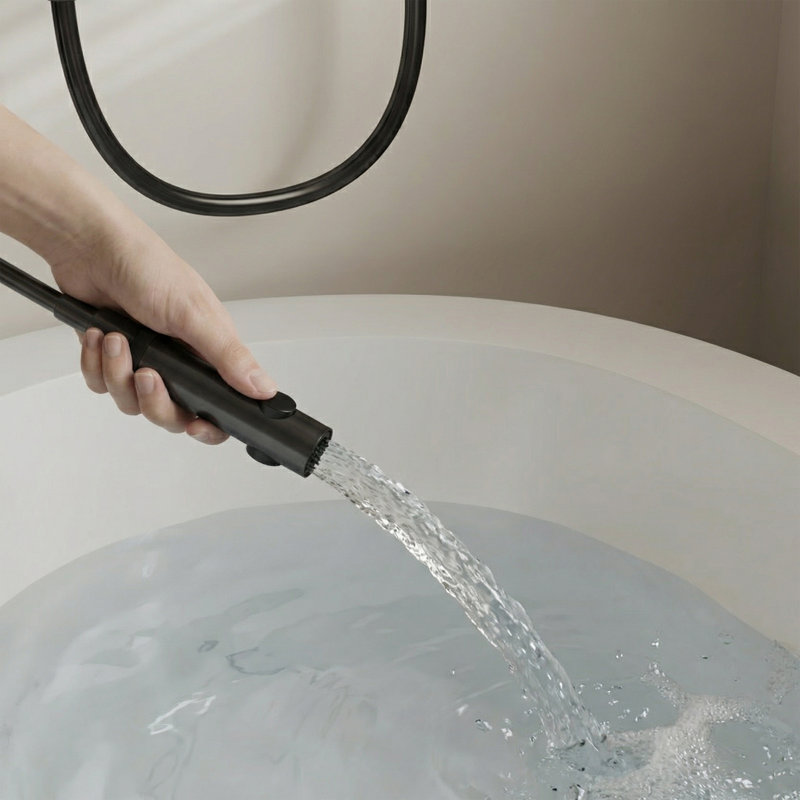 Système de robinet de douche avec affichage de la température, fonctions 4 en 1 et douche à main