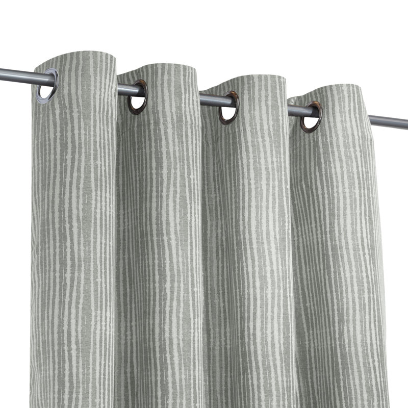 Rideau en jacquard Kaia, Sauge