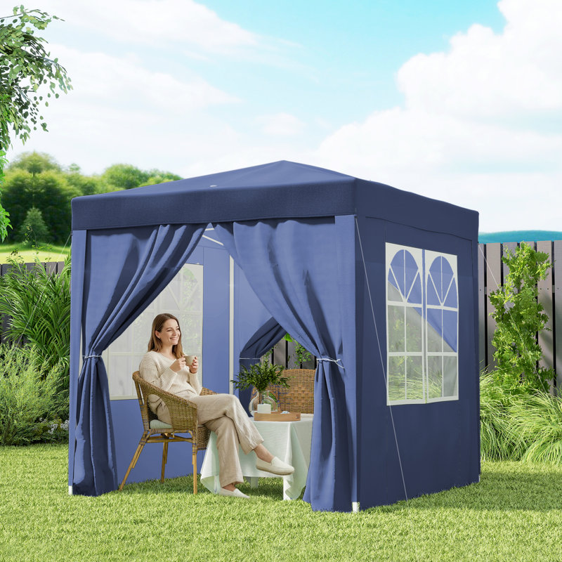 2m x 2m Steel Pop-Up Gazebo, Blue