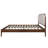 Gosman Wood Queen Platform Bed, Walnut/White-396036522