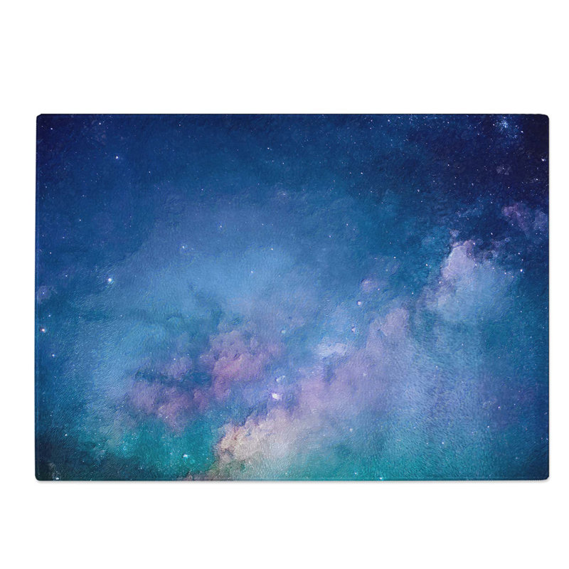 Tempered Glass Universe Vol.58 in Abstract Chopping Board, 28.5 cm W x 20 cm L