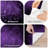Peel and Stick Wallpaper Wall Mural old purple vintage black distressed grunge texture border website wall Wall Art Self Adhesive and Removable-2029015828