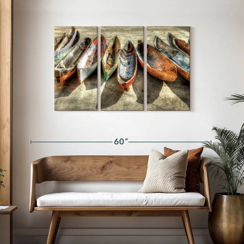Mehar Canoes, 28" H x 45" W