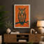 Centered Owl Mid-Century - Wrapped Canvas-1418629170-1418629156