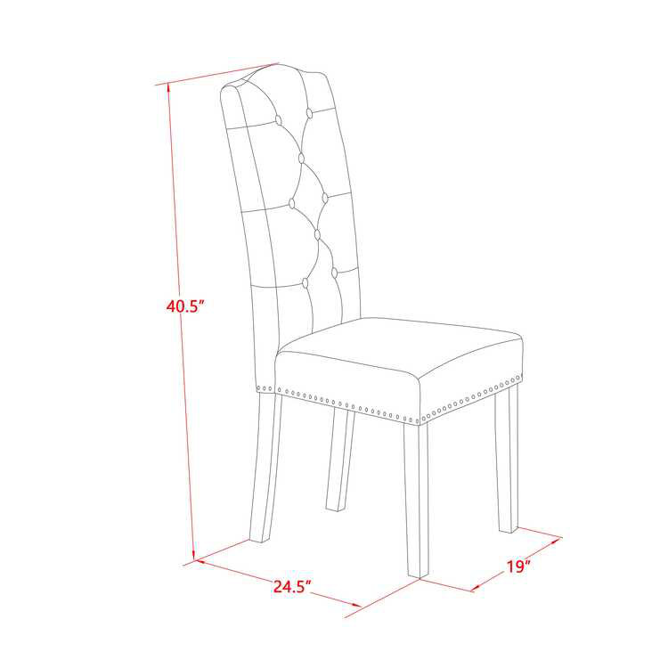 Ensemble de coin repas 3 pièces pour petits espaces comprenant une table de salle à manger ronde avec piédestal et 2 chaises de salle à manger Parson en tissu kaki foncé, acajou