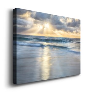 Beachcrest Home Cloudscape Shore On Canvas Print & Reviews | Wayfair