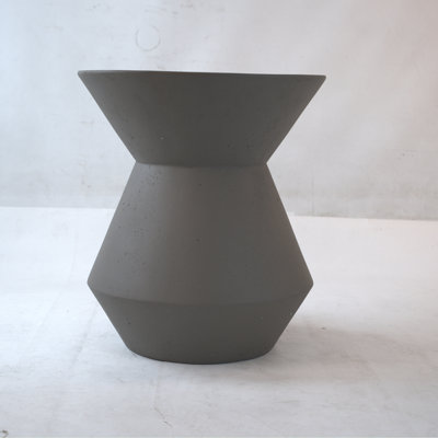 Decorative Garden Conner Table,18.1" H Modern Heavy Duty Patio Sturdy Faux Terrazzo Accent Table Side Table Plant Table For Indoor Outdoor