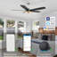 Alceo 52'' Ceiling Fan with LED Lights-624962759
