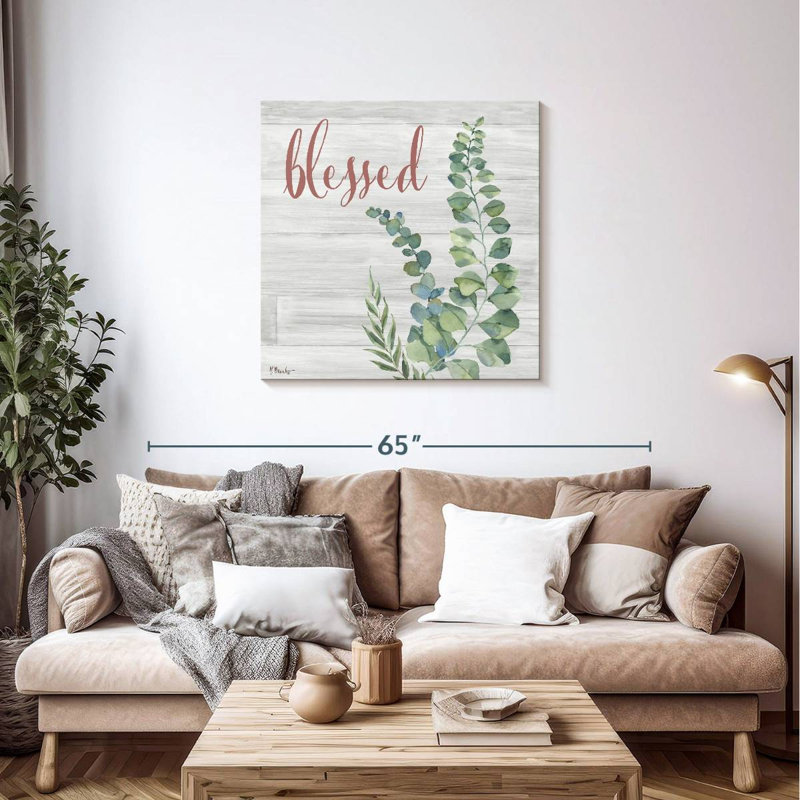 Fleur d'eucalyptus Harnek II, H 36 po x l 36 po